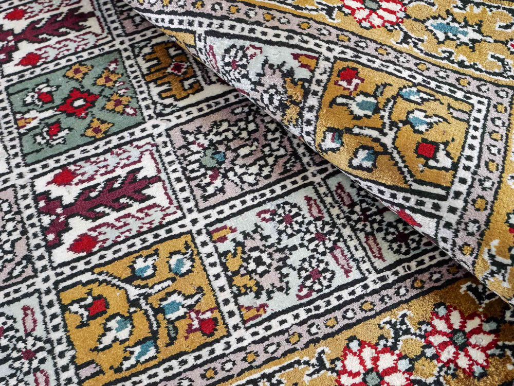 Seidenteppich - China Seide - 93 x 63 cm - mehrfarbig