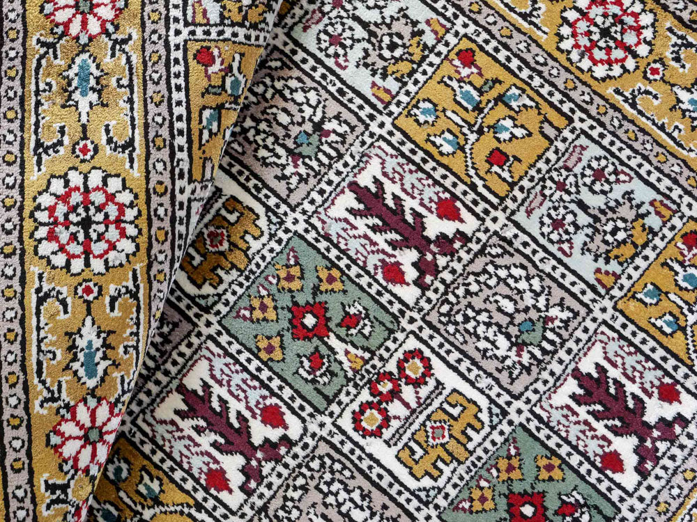 Seidenteppich - China Seide - 92 x 63 cm - mehrfarbig