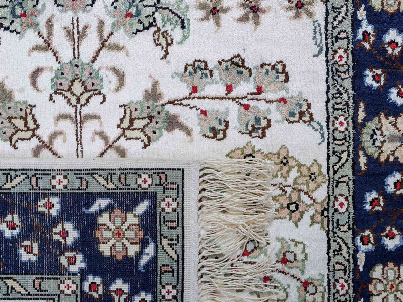 Tapis en soie - Soie chinoise - 90 x 62 cm - crème