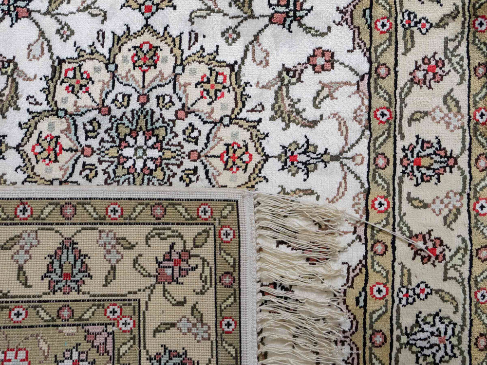 Seidenteppich - China Seide - 91 x 61 cm - beige