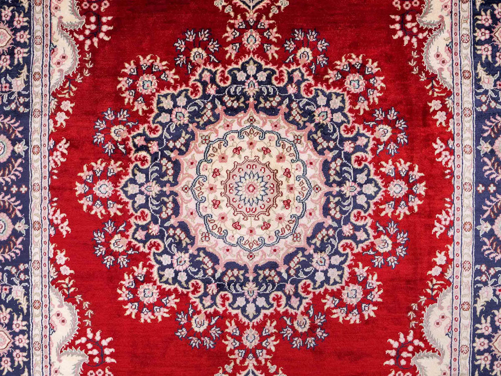 Seidenteppich - China Seide - 186 x 121 cm - rot