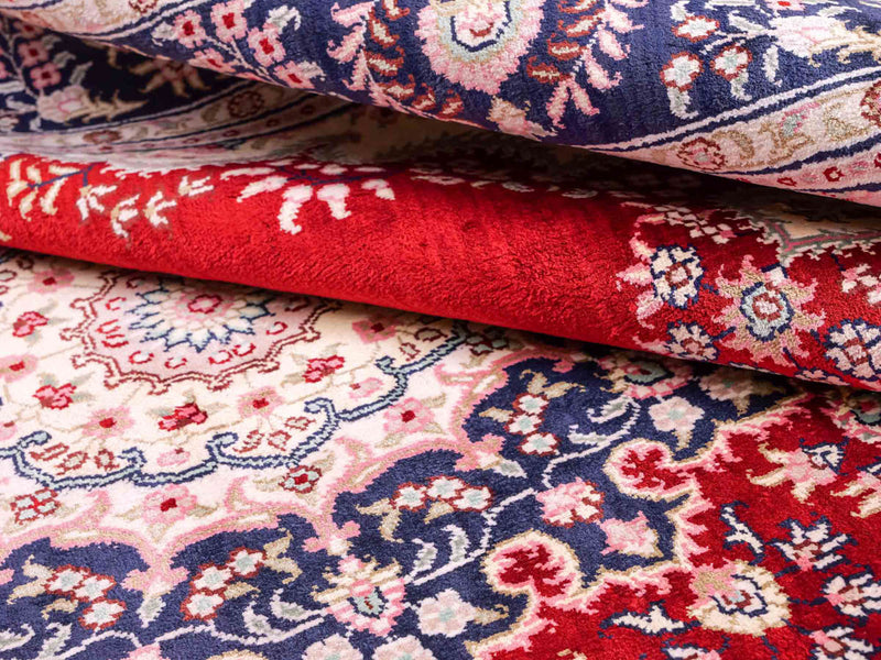 Seidenteppich - China Seide - 186 x 121 cm - rot