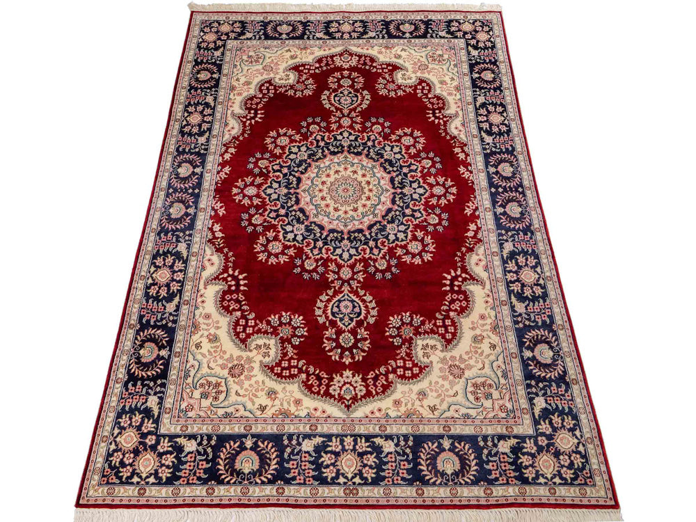 Seidenteppich - China Seide - 186 x 121 cm - rot