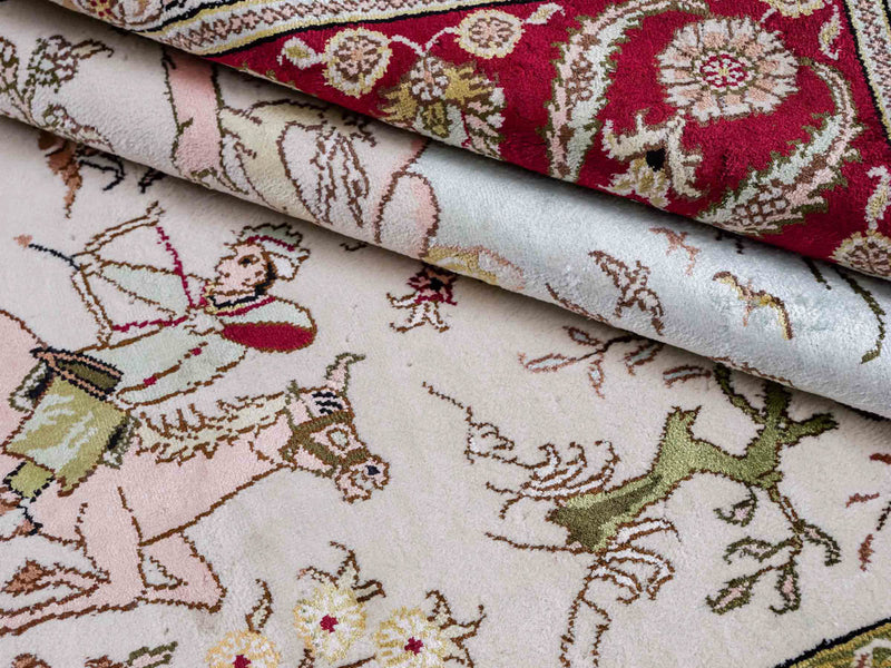 Seidenteppich - China Seide - 183 x 125 cm - beige