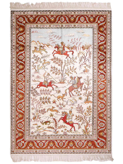 China Seide Teppich 125x184cm - Orientteppich