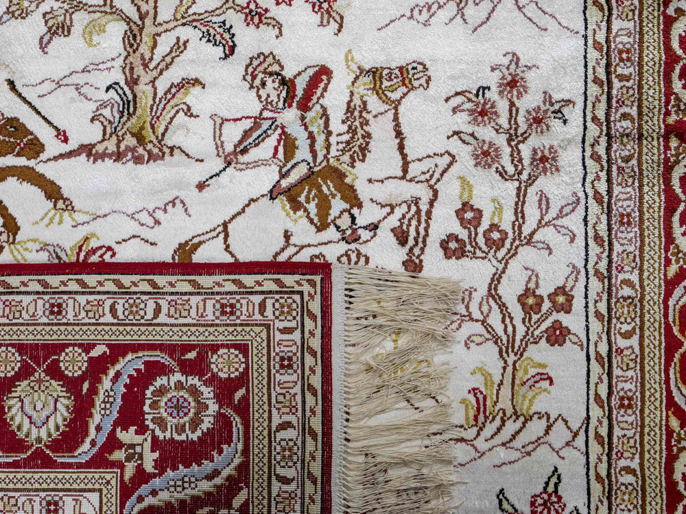 Seidenteppich - China Seide - 185 x 124 cm - beige