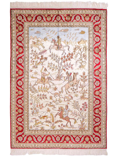 China Seide Teppich 124x176cm - Orientteppich