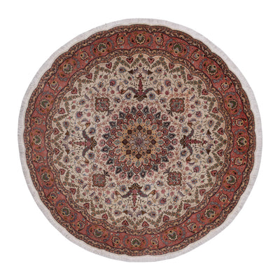 Täbriz - 50 Raj Teppich 200x200cm - Perserteppich