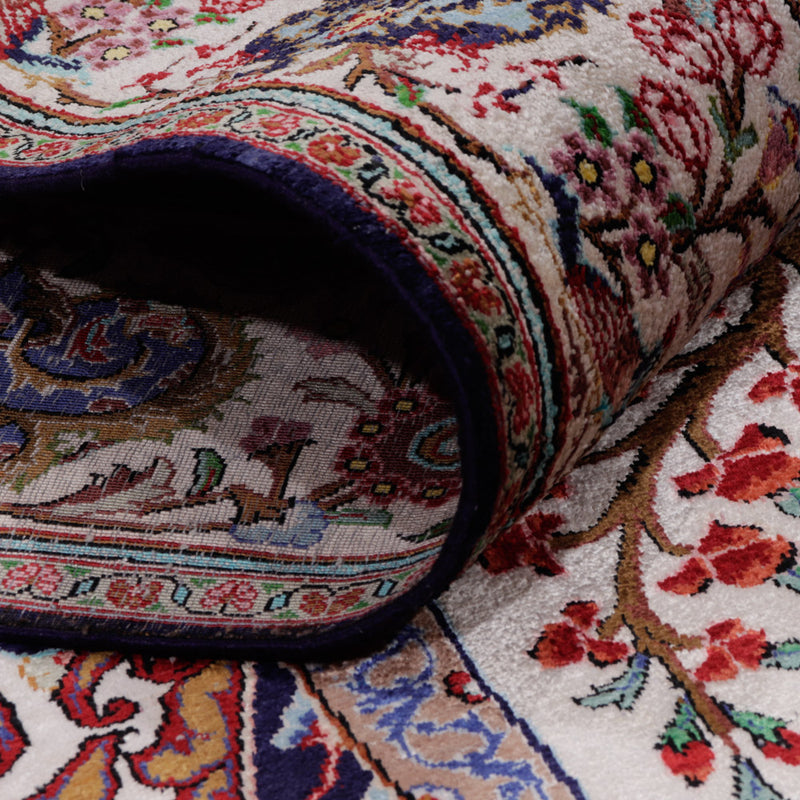 Perserteppich - Ghom - 195 x 140 cm - dunkelblau