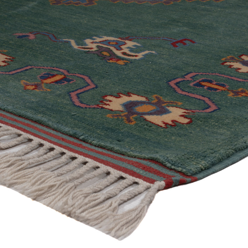 Ziegler Teppich - 180 x 150 cm - grün