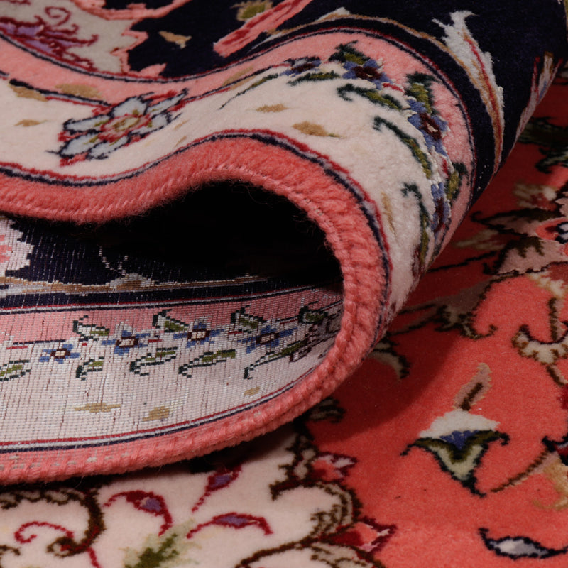 Tappeto Persero - Tabriz - Reale quadrato  - 199 x 198 cm - salmone