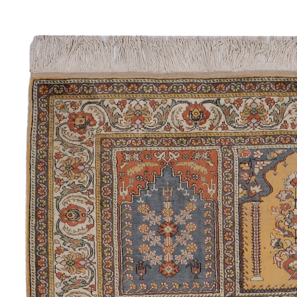 Seidenteppich - Kayseri - 214 x 153 cm - mehrfarbig