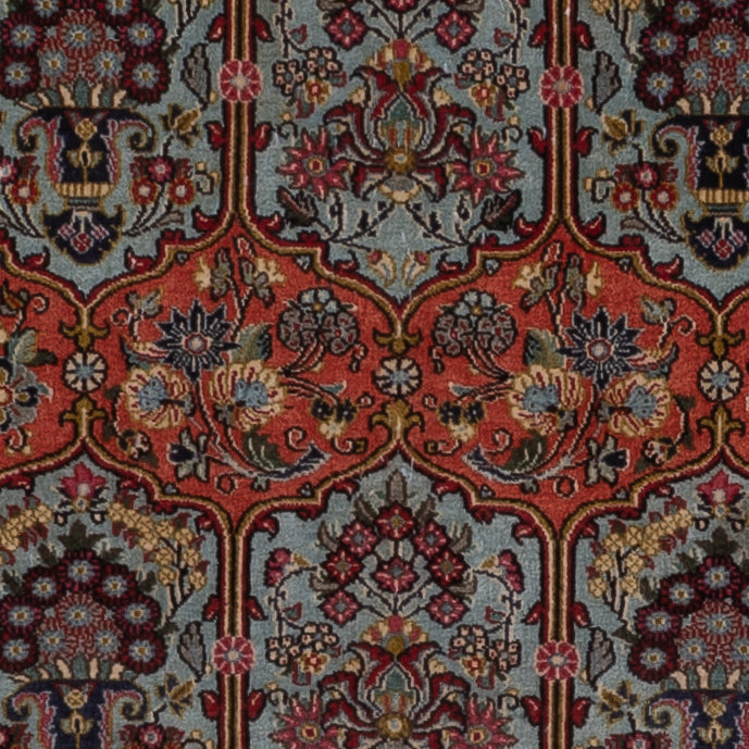 Perserteppich - Ghom - 204 x 140 cm - dunkelblau