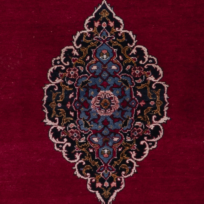 Tapis persan - Keshan - 198 x 126 cm - rouge foncé