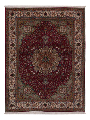 Tapis persan - Tabriz - 195 x 147 cm - rouge vin
