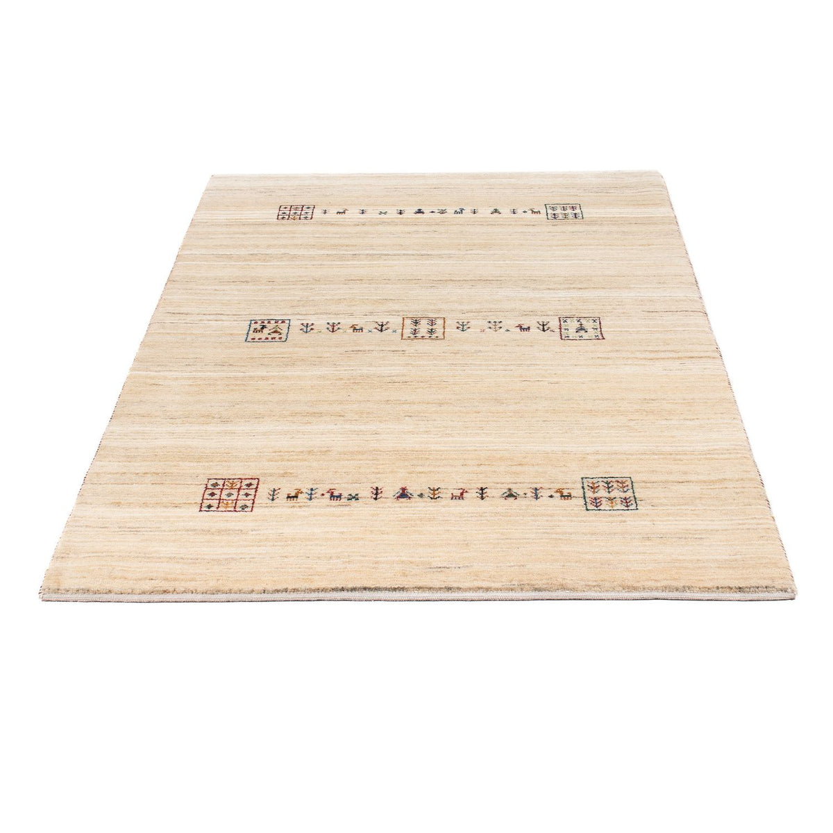 Gabbeh Teppich - Loribaft Perser - 159 x 100 cm - beige