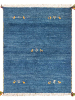 Gabbeh Teppich - Perser - 145 x 106 cm - blau