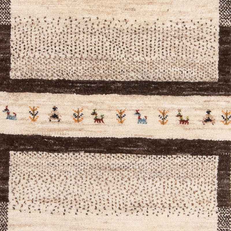 Gabbeh Teppich - Loribaft Perser - 157 x 98 cm - natur