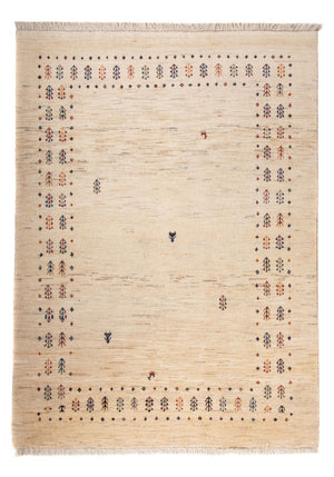 Gabbeh Teppich - Loribaft Perser - 158 x 110 cm - natur