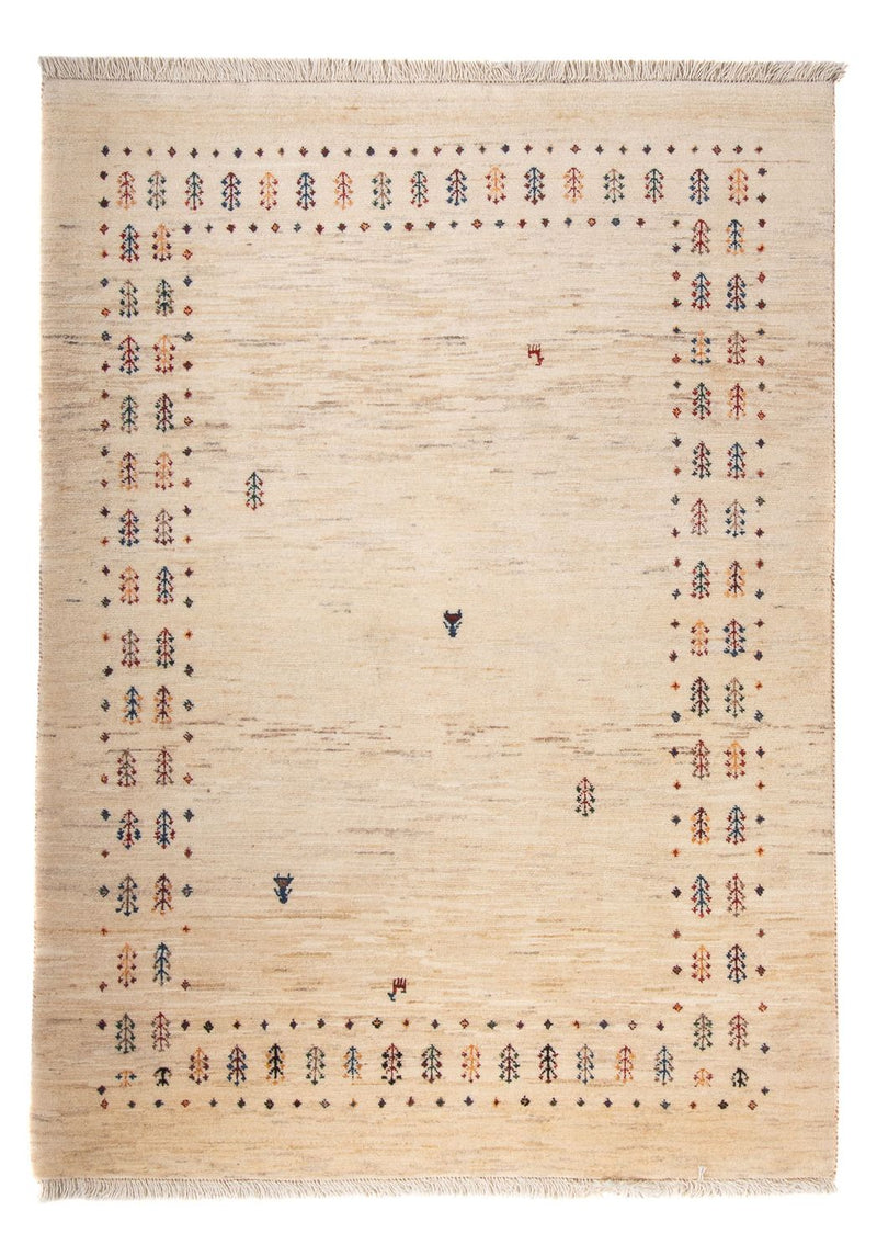 Gabbeh Teppich - Loribaft Perser - 158 x 110 cm - natur