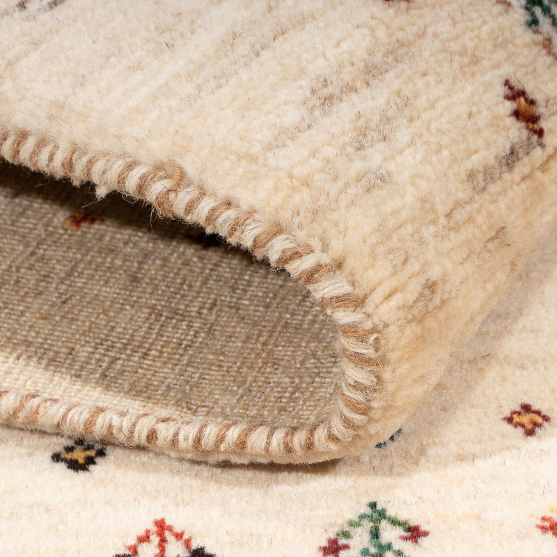 Gabbeh Teppich - Loribaft Perser - 158 x 110 cm - natur