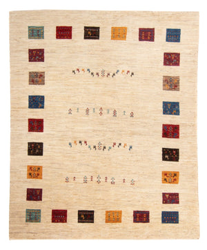Gabbeh Teppich - Loribaft Perser - 194 x 151 cm - mehrfarbig