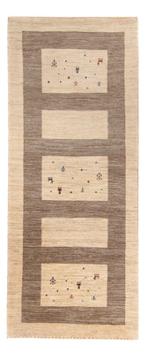 Läufer Gabbeh - Loribaft Perser - 209 x 83 cm - beige