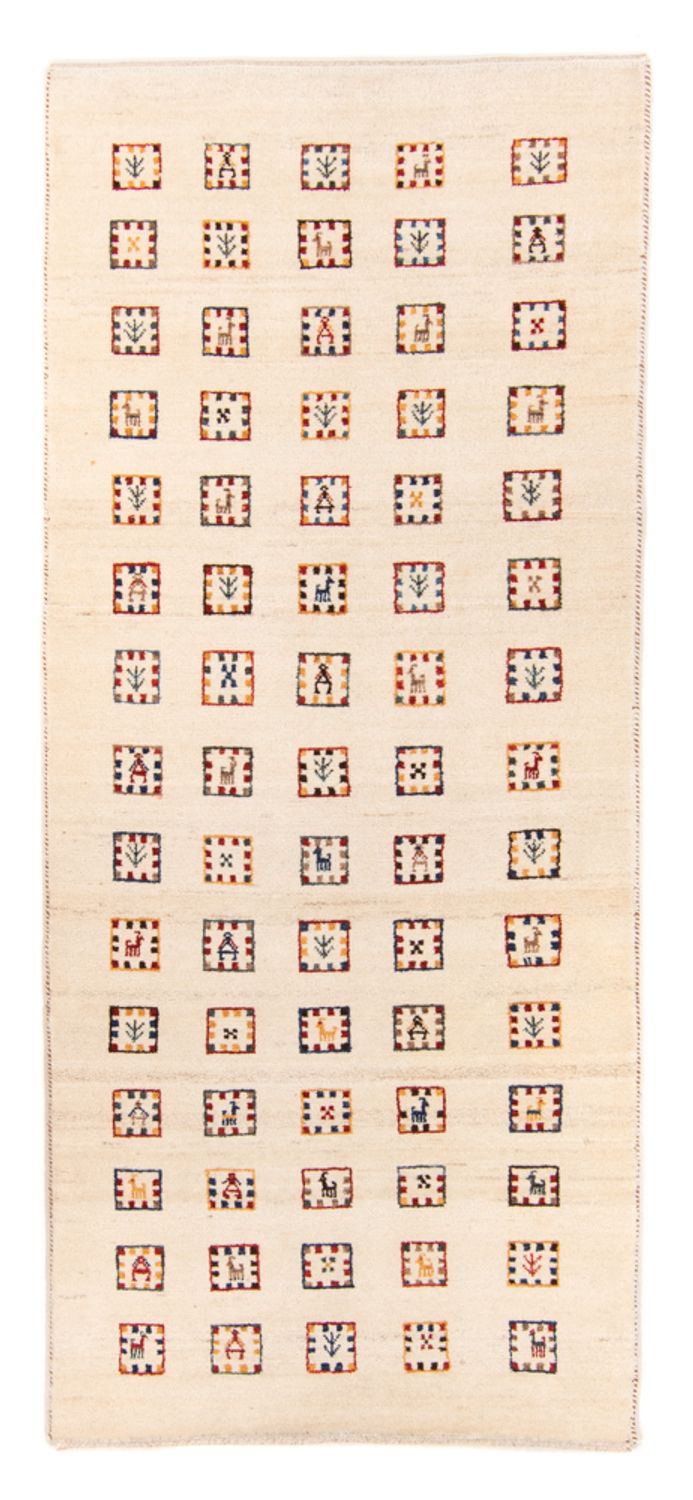 Läufer Gabbeh - Loribaft Perser - 200 x 82 cm - beige