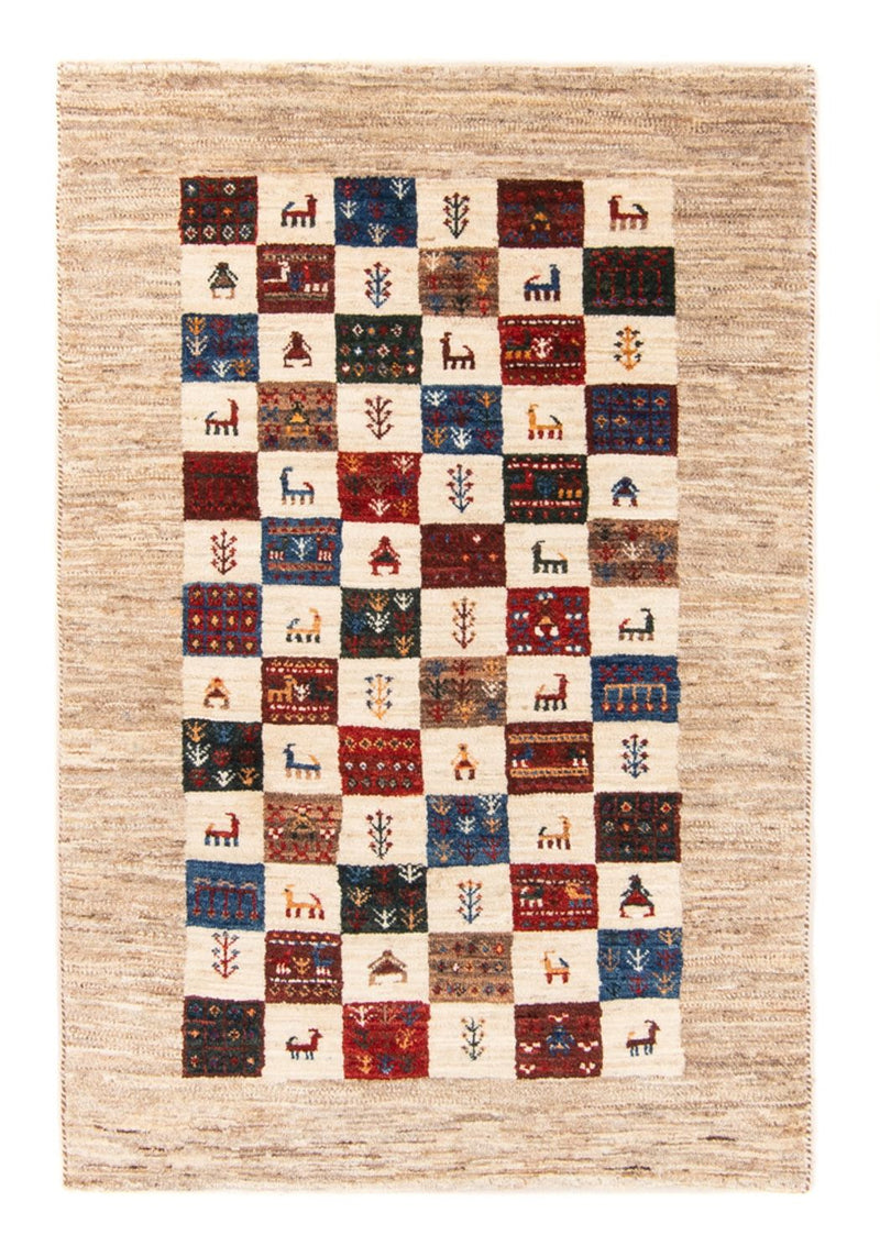 Gabbeh Teppich - Loribaft Perser - 129 x 81 cm - mehrfarbig