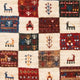 Gabbeh Teppich - Loribaft Perser - 129 x 81 cm - mehrfarbig