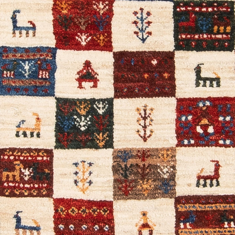 Gabbeh Teppich - Loribaft Perser - 129 x 81 cm - mehrfarbig