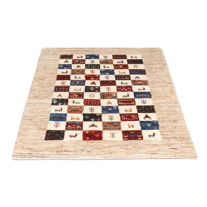Gabbeh Teppich - Loribaft Perser - 129 x 81 cm - mehrfarbig