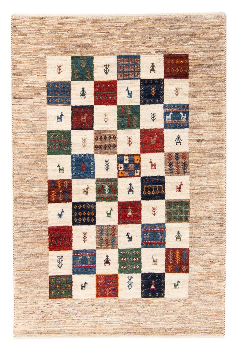 Gabbeh Teppich - Loribaft Perser - 125 x 86 cm - mehrfarbig