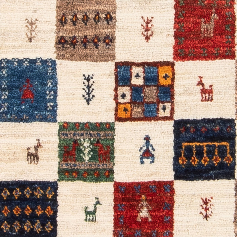 Gabbeh Teppich - Loribaft Perser - 125 x 86 cm - mehrfarbig
