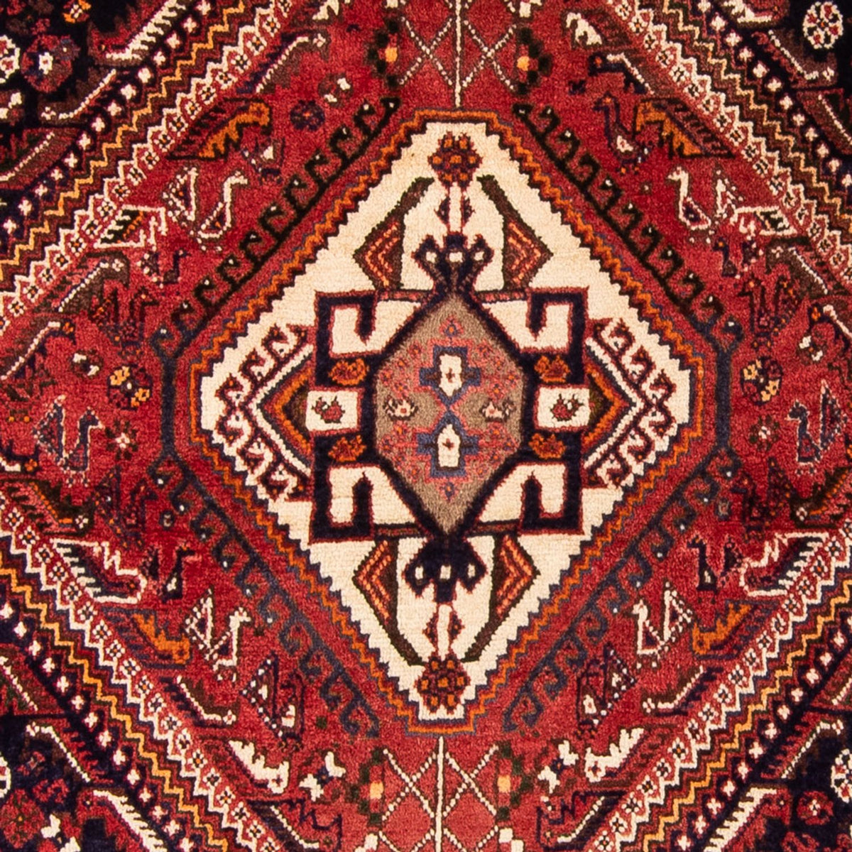 Perserteppich - Nomadic - 156 x 114 cm - rot