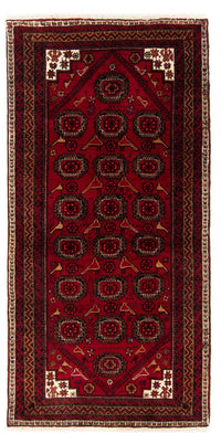 Tapis de couloir Tapis Belutsch - 188 x 94 cm - rouge