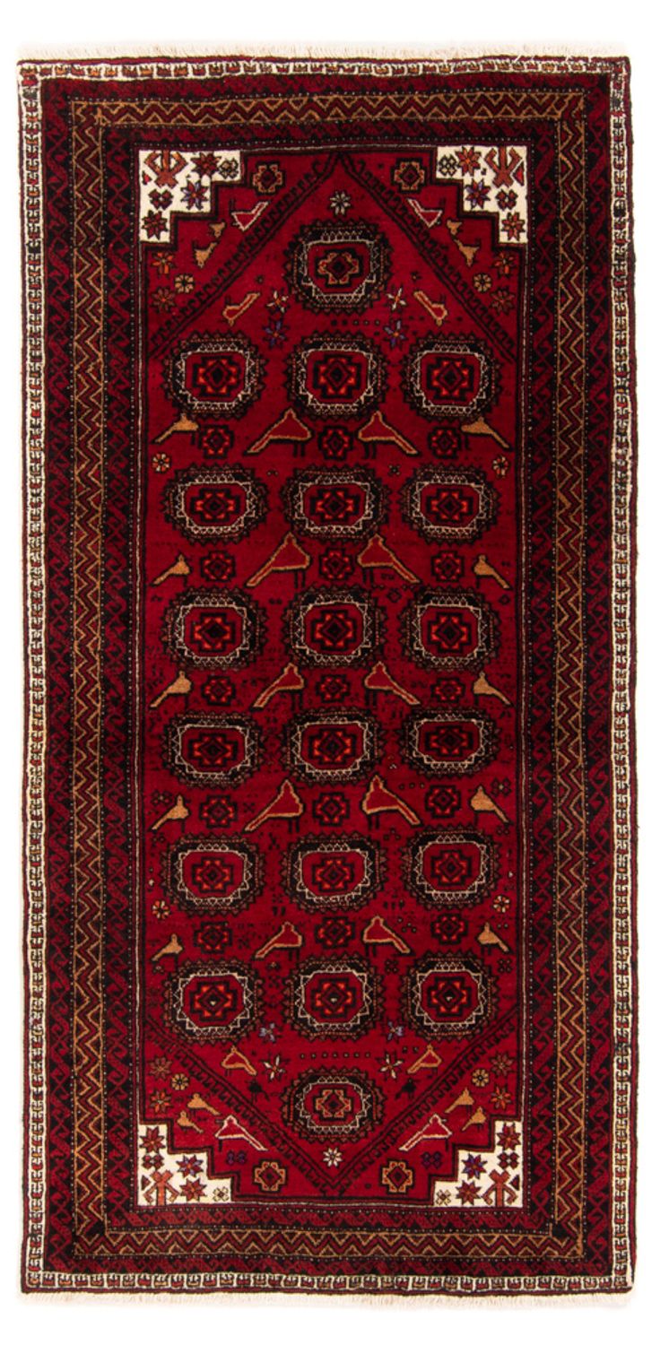 Läufer Belutsch - 188 x 94 cm - rot