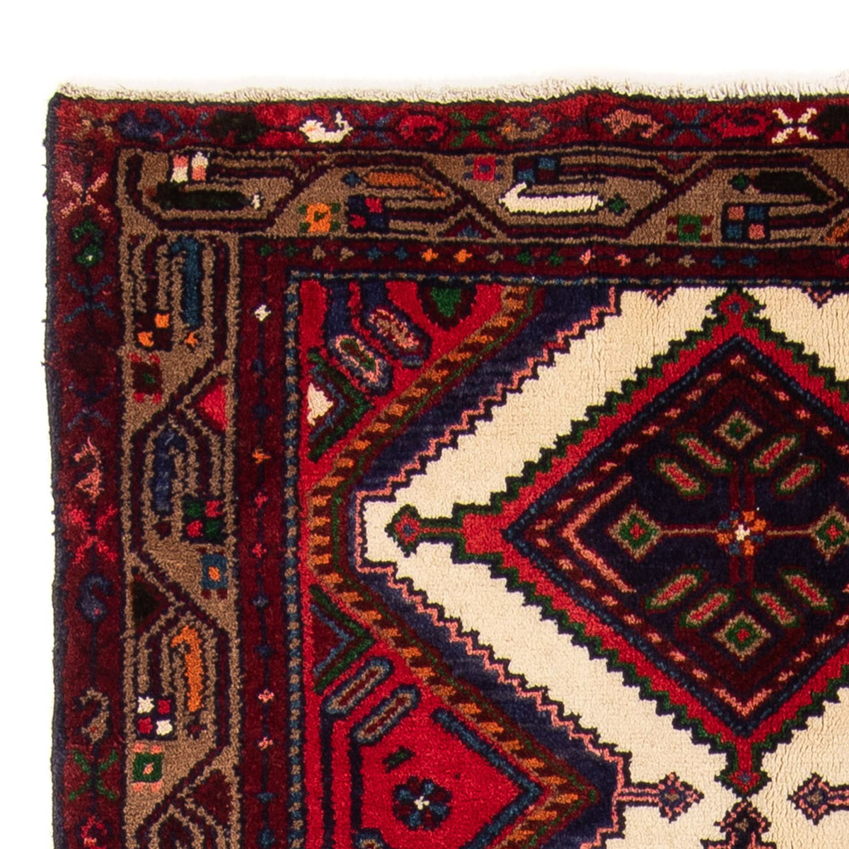 Hamadan Tappeto 98x201cm - Tappeto persiano - rosso