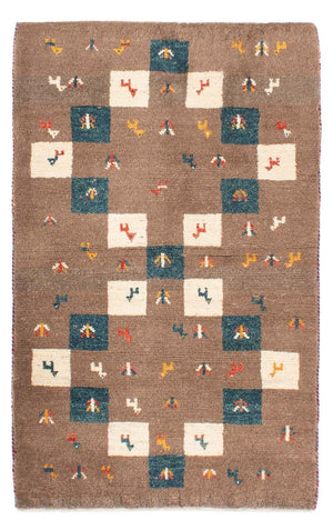 Gabbeh Teppich - Perser - 139 x 82 cm - braun