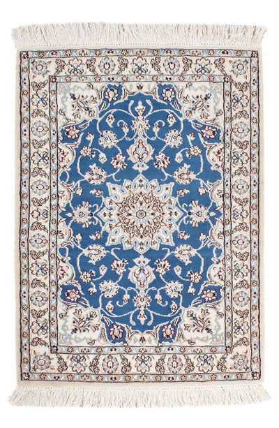 Nain - 9La Tappeto 67x95cm - Tappeto persiano - blu