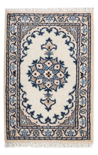 Tapis persan - Nain - 60 x 40 cm - crème