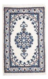 Tapis persan - Nain - 60 x 40 cm - crème