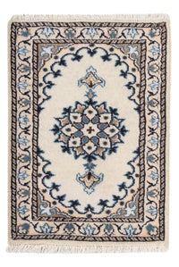 Tapis persan - Nain - 60 x 40 cm - crème