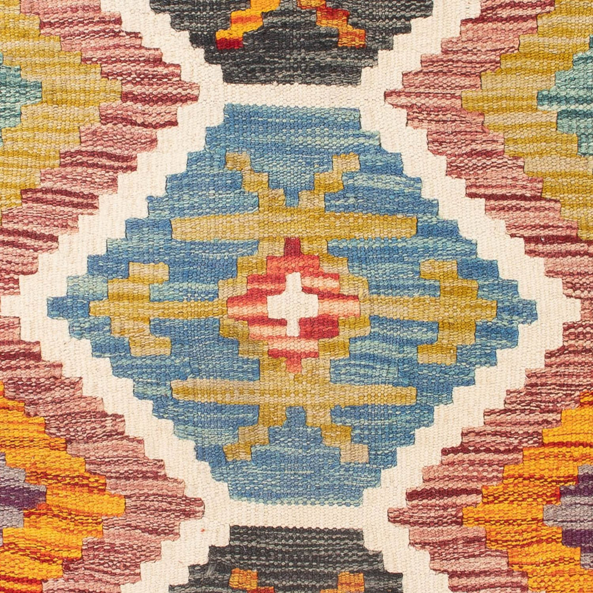 Kelim Teppich - Splash - 92 x 63 cm - mehrfarbig