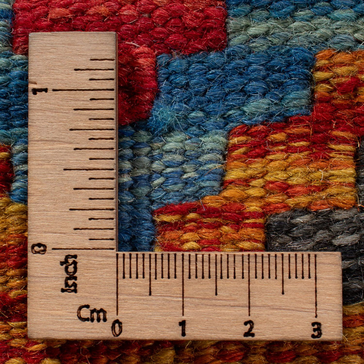 Kelim Teppich - Splash - 92 x 63 cm - mehrfarbig