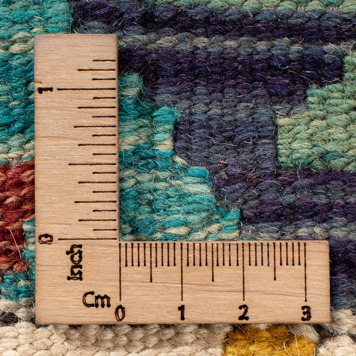 Kelim Teppich - Splash - 84 x 62 cm - mehrfarbig