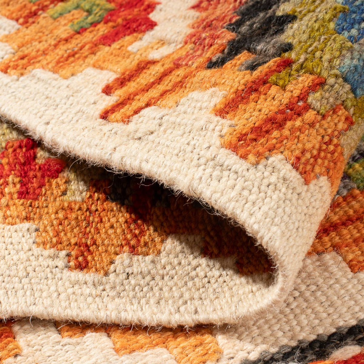 Kelim Teppich - Splash - 98 x 60 cm - mehrfarbig