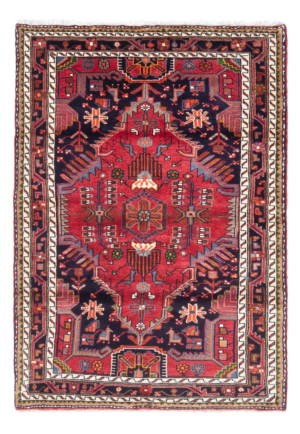 Perserteppich - Nomadic - 184 x 117 cm - rot