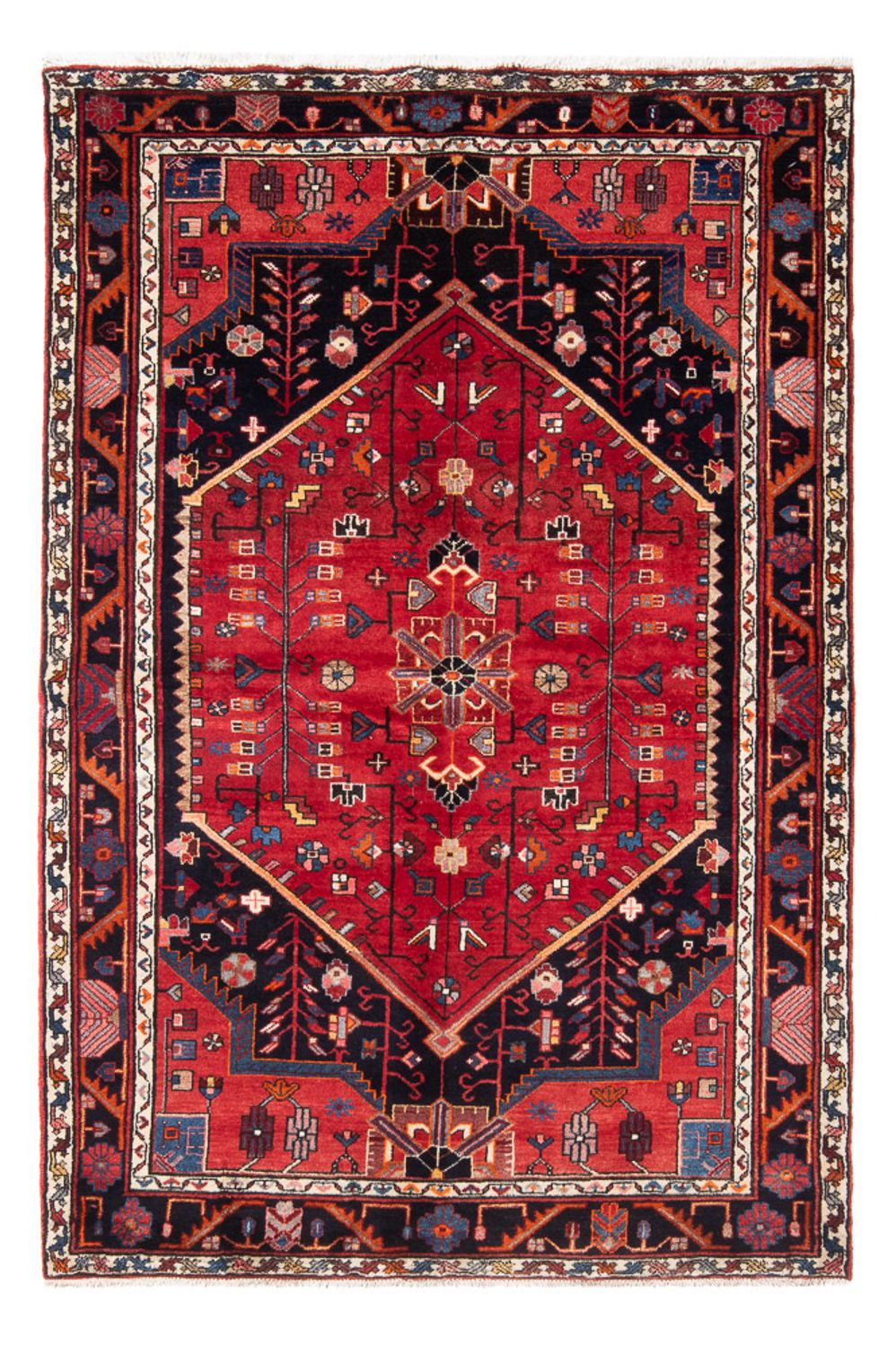 Perserteppich - Nomadic - 215 x 139 cm - rot