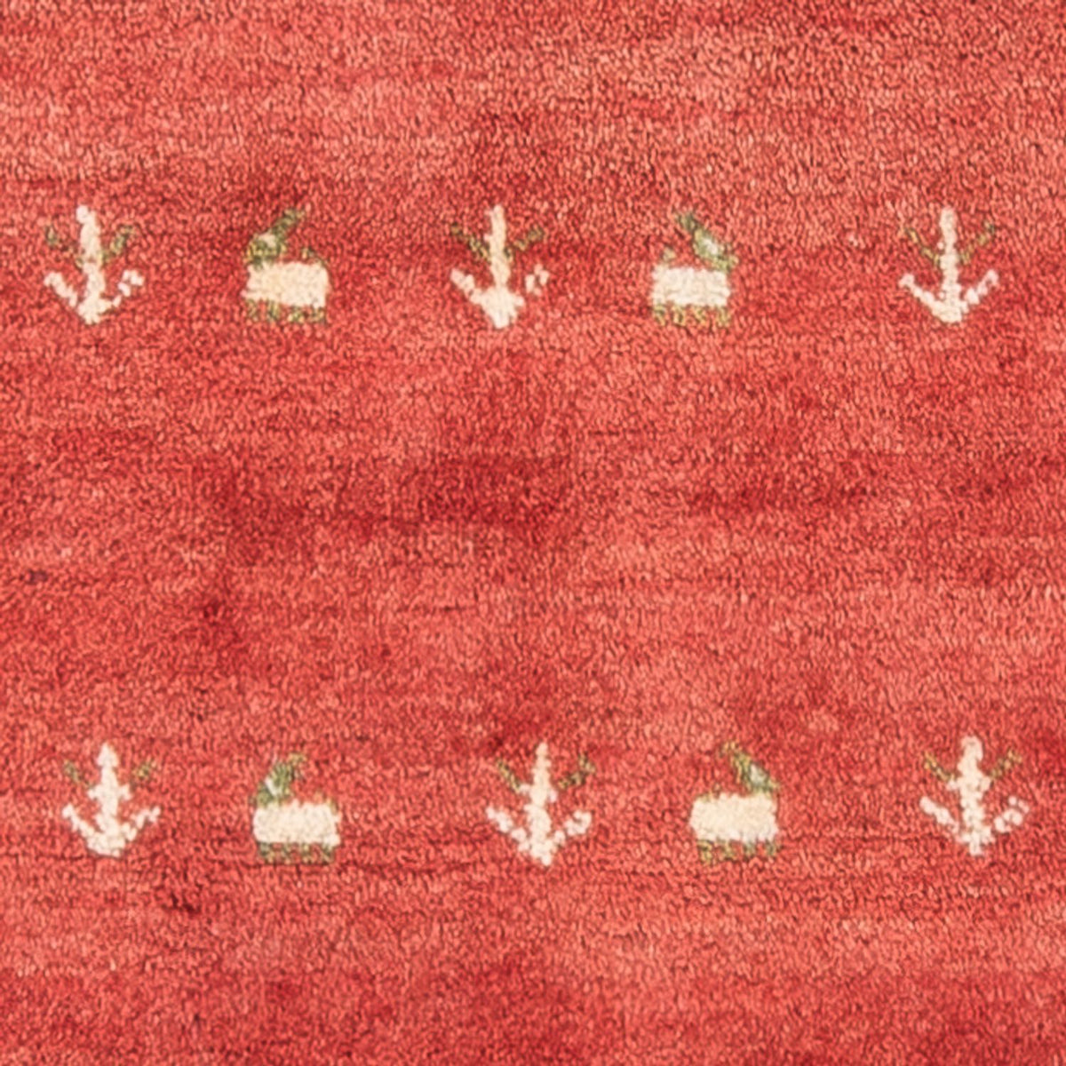 Gabbeh Teppich - Perser - 123 x 79 cm - rot